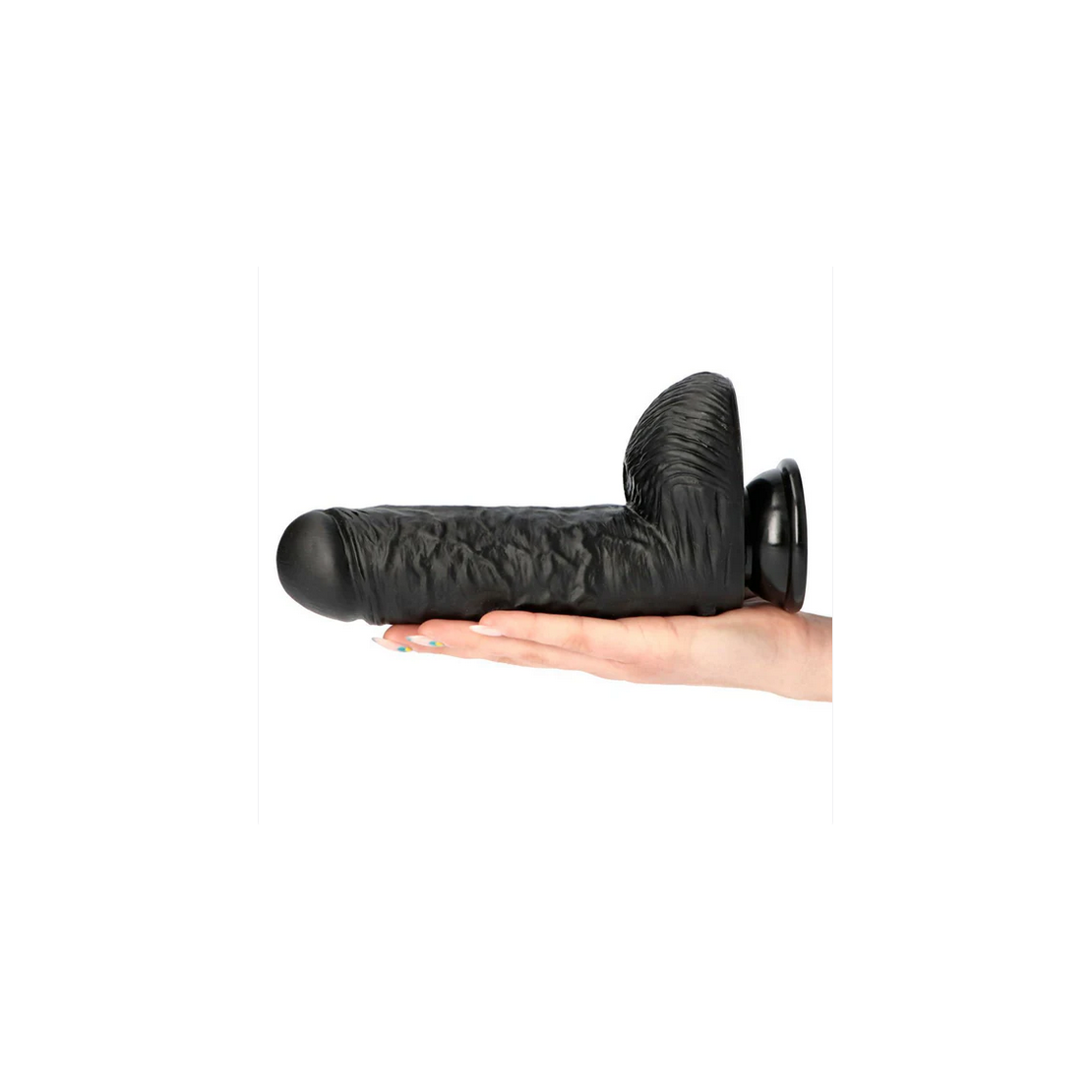 FALLO REALISTICO IN PVC CON TESTICOLI NERO O...