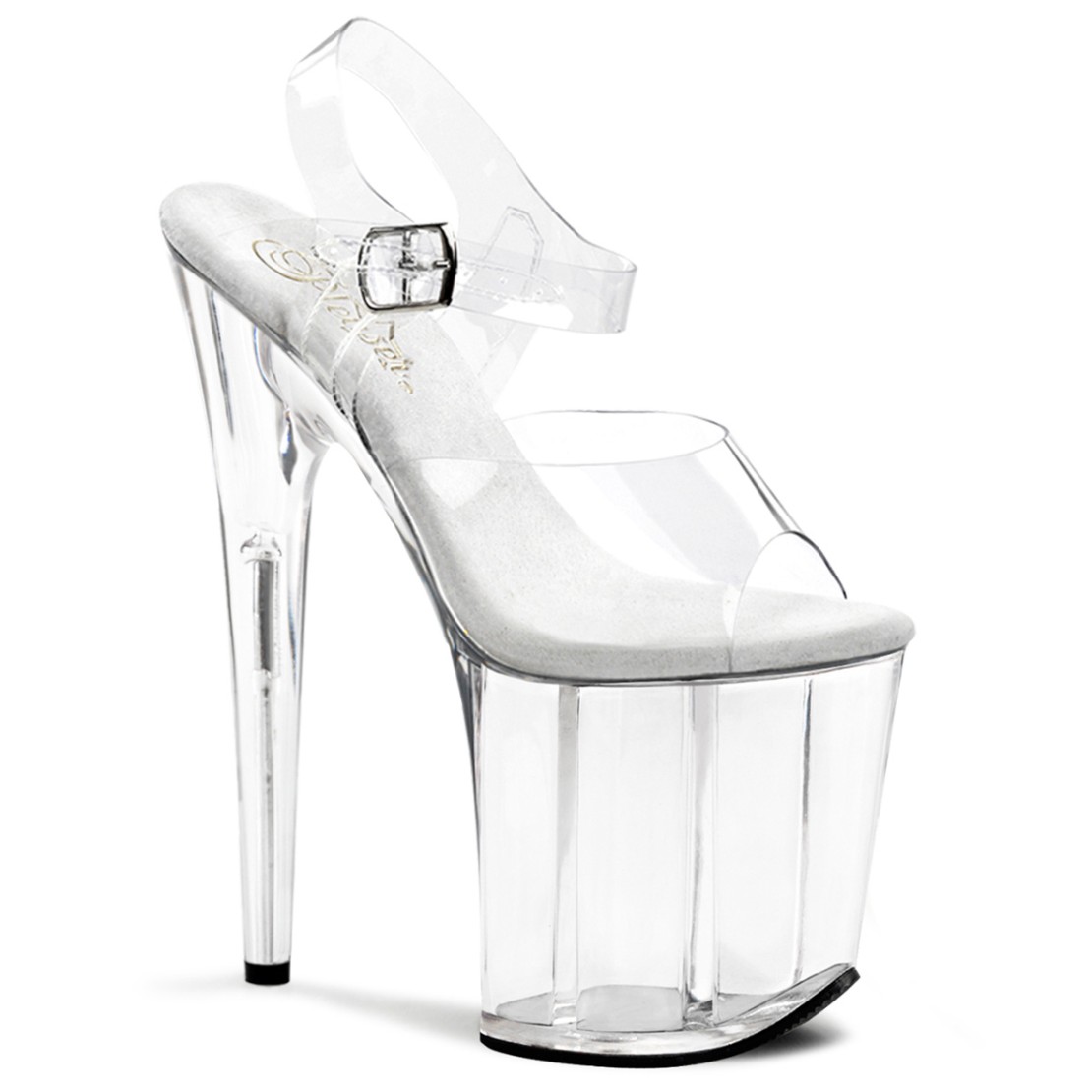 SANDALI SEXY TRASPARENTI TACCO 20 CM CON...