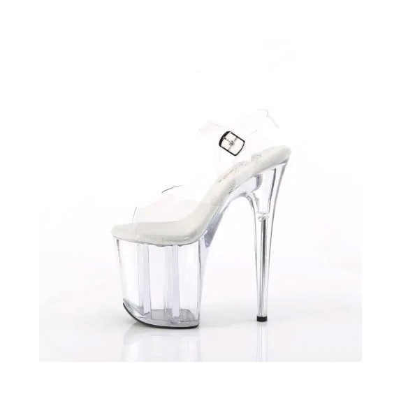 SANDALI SEXY TRASPARENTI TACCO 20 CM CON CINTURINO PLEASER