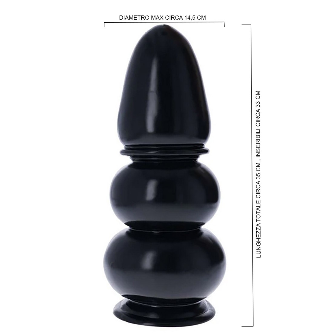NAMBUNG PLUG ANALE A FORMA DI BOMBA CON SFERE E...