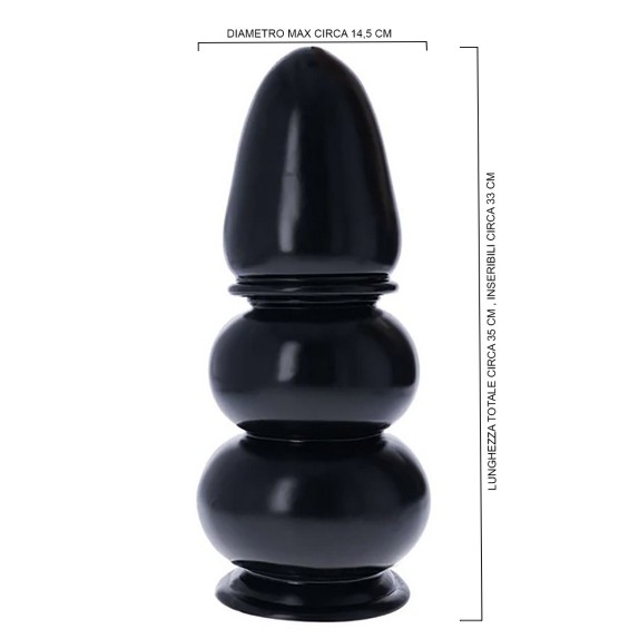 NAMBUNG PLUG ANALE A FORMA DI BOMBA CON SFERE E VENTOSA EXTREME