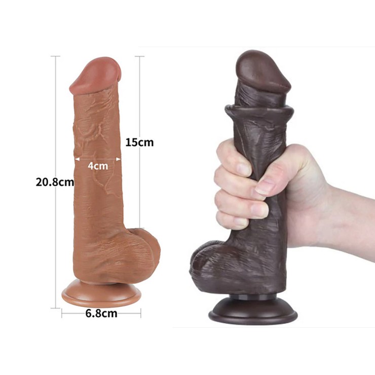 FALLO REALISTICO SEX TOY A DOPPIA DENSITA' CON PELLE...