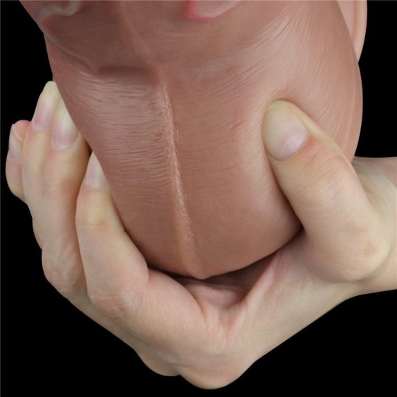 FALLO GROSSO IN SILICONE REALISTICO CON TESTICOLI E VENTOSA 7.0"