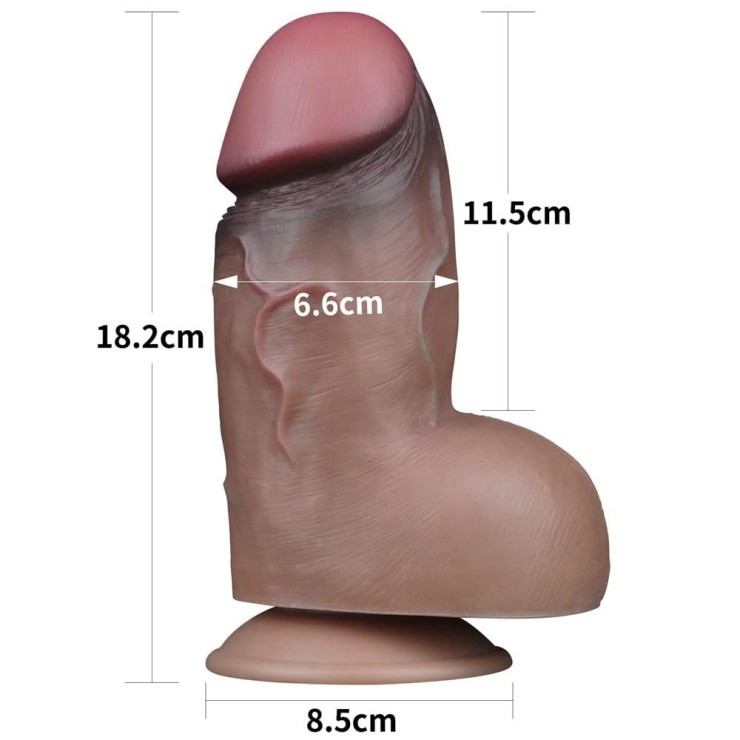 FALLO GROSSO IN SILICONE REALISTICO CON TESTICOLI E... 2
