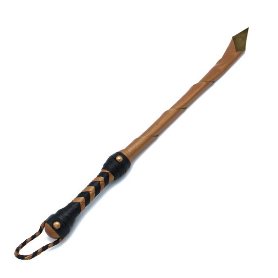 FRUSTA IN PELLE BRONZE LEATHER SULTAN WHIP 83 CM