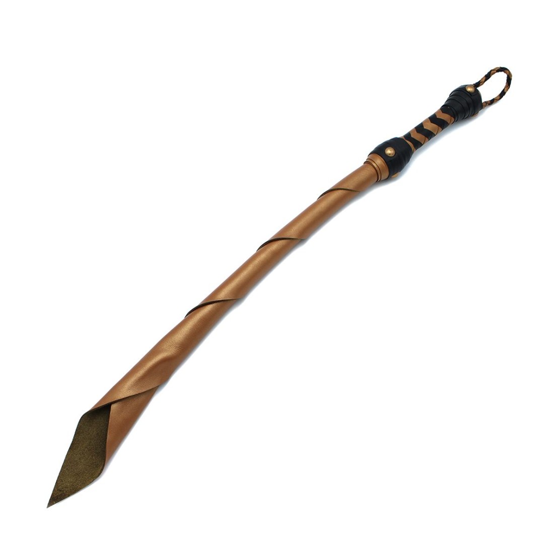 FRUSTA IN PELLE BRONZE LEATHER SULTAN WHIP 83 CM