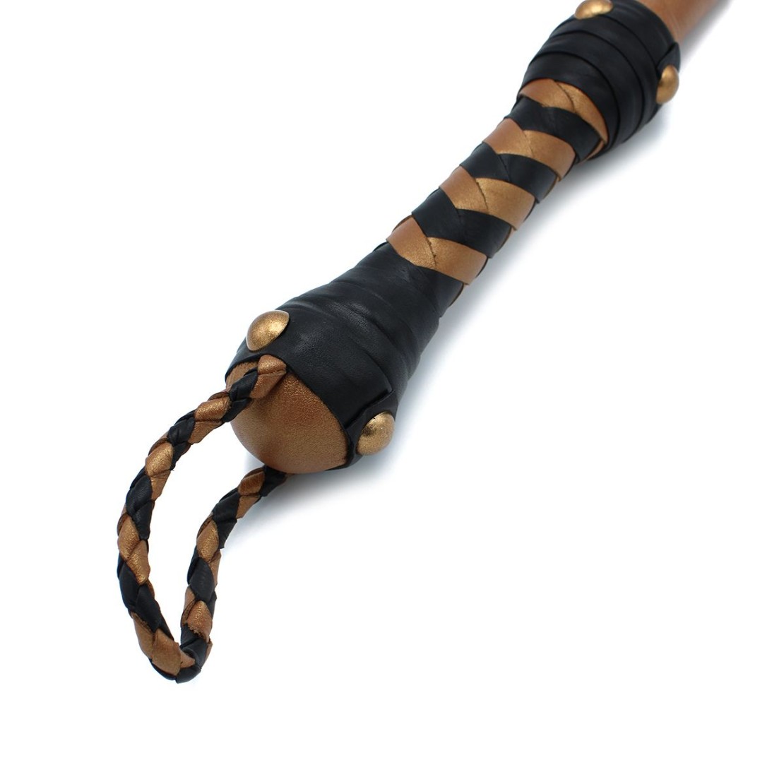 FRUSTA IN PELLE BRONZE LEATHER SULTAN WHIP 83 CM