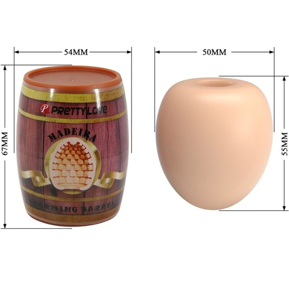 OVETTO MASTURBATORE PER UOMO IN BARILE SEX TOY CHARMING BARREL PRETTY LOVE