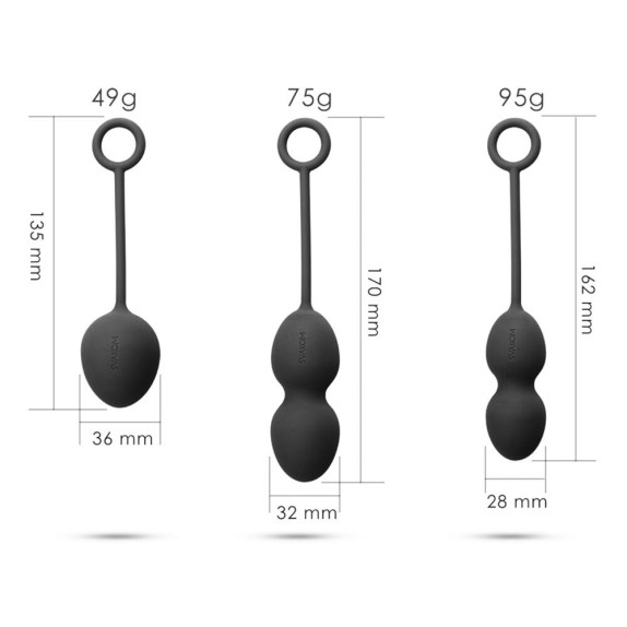 PALLINE VAGINALI KEGEL IN SILICONE CON PESO AUTOVIBRANTI NOVA SVAKOM