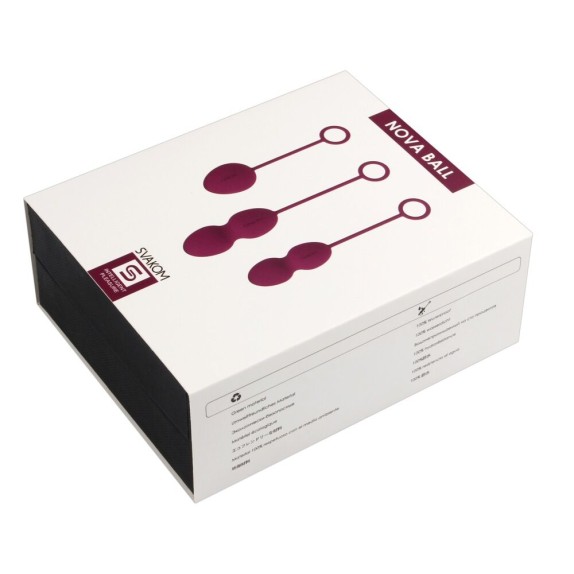 PALLINE VAGINALI KEGEL IN SILICONE CON PESO AUTOVIBRANTI NOVA SVAKOM