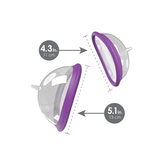 POMPA AUTOMATICA PER VAGINA SEX TOY RICARICABILE CON DUE COPPE IN DUE DIMENSIONI PLEASURE PUMP KIT