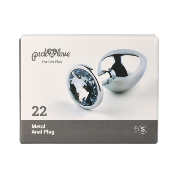 copy of PLUG ANALE CON GIOIELLO TRASPARENTE VARIE MISURE PICK&LOVE