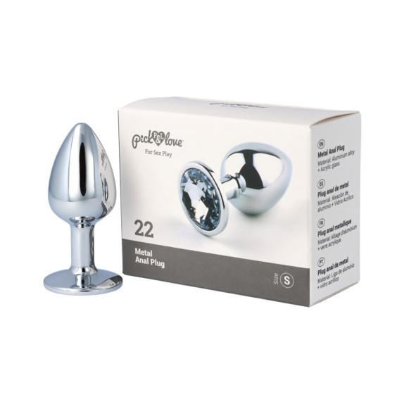 copy of PLUG ANALE CON GIOIELLO TRASPARENTE VARIE MISURE PICK&LOVE
