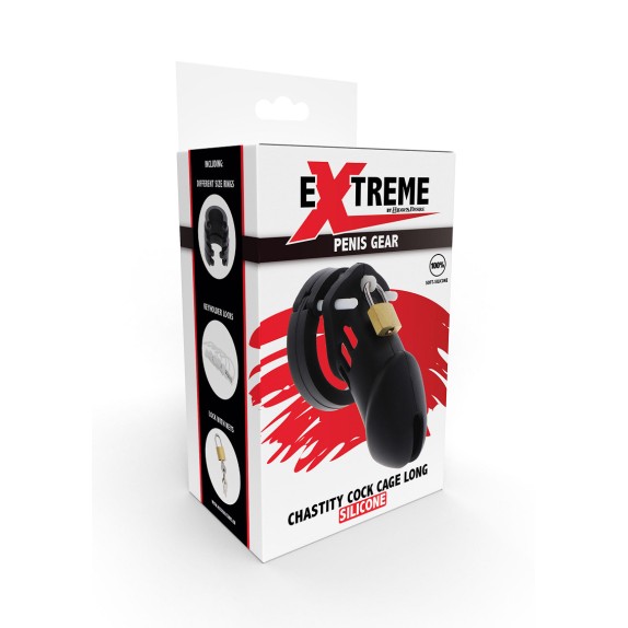 copy of CINTURA DI CASTITA' PER UOMO SEX TOY IN SILICONE COCK CAGE LONG