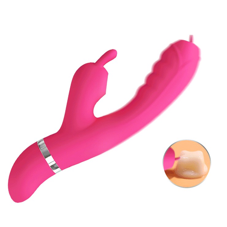 VIBRATORE RABBIT SEX TOY PER DONNA CON SUZIONE E...