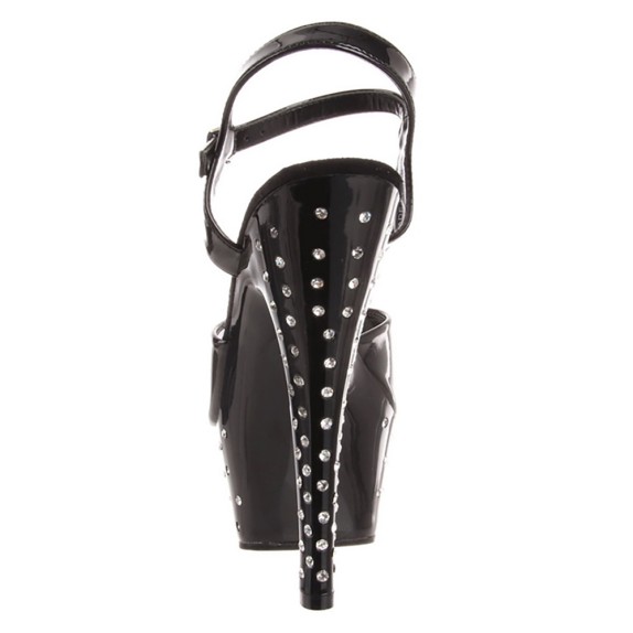 SANDALI SEXY PER DONNA CON CINTURINO E STRASS TACCO 15 PLEASER