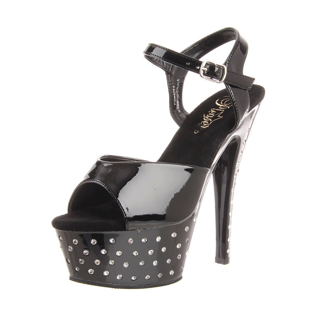 SANDALI SEXY PER DONNA CON CINTURINO E STRASS...