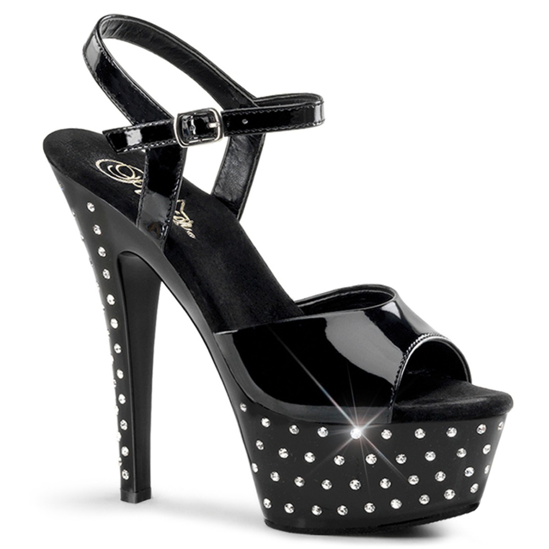SANDALI SEXY PER DONNA CON CINTURINO E STRASS...