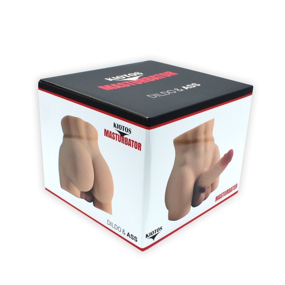 MASTURBATORE REALISTICO MEZZO BUSTO BACINO DI UOMO CON PENE 17 CM E ANO PENETRABILE