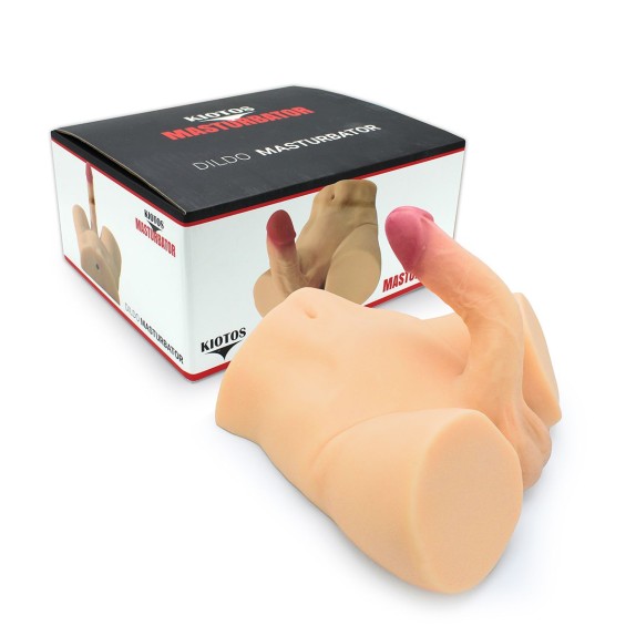 MASTURBATORE SUPER REALISTICO MEZZO BUSTO UOMO CON DILDO