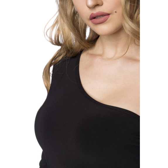 VESTITO MONOSPALLA SEXY TAGLIO ASIMMETRICO