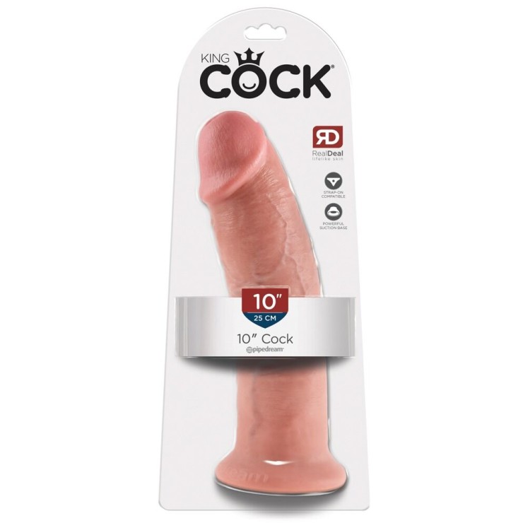 FALLO DILDO REALISTICO GRANDE 10" CON VENTOSA KING COCK