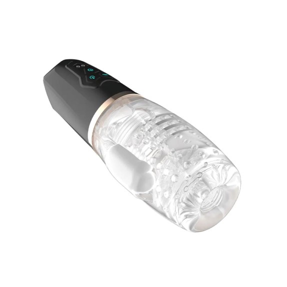 MASTURBATORE SEX TOY PER UOMO CON VIBRAZIONE E ASPIRAZIONE RICARICABILE USB QUASAR