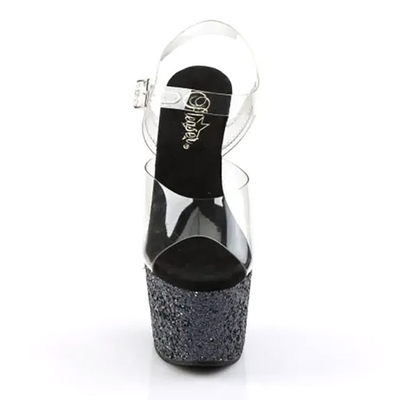 copy of SANDALI SEXY PER DONNA TACCO 18 CON GLITTER NERI PLEASER