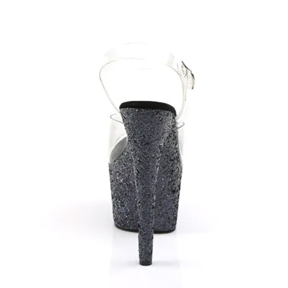 copy of SANDALI SEXY PER DONNA TACCO 18 CON GLITTER NERI PLEASER