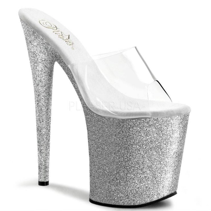 copy of SANDALI 20 CM ARGENTO GLITTER