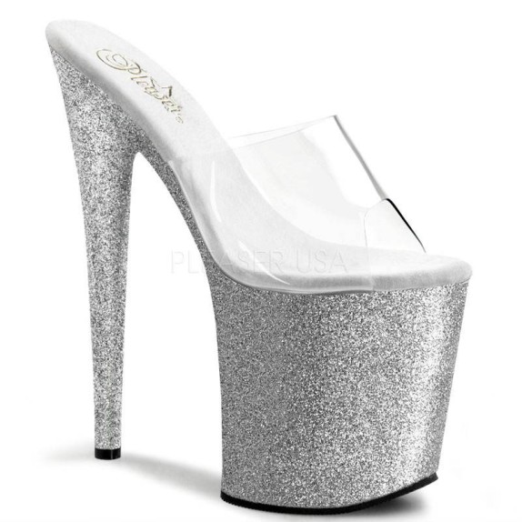 copy of SANDALI 20 CM ARGENTO GLITTER