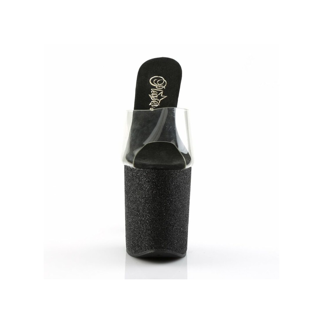 copy of SANDALI TACCO 20 CM GLITTER NERO LAP DANCE