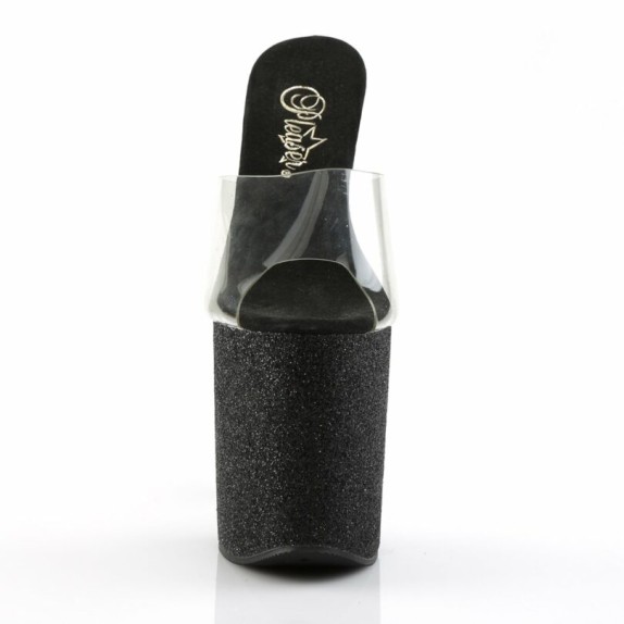 copy of SANDALI TACCO 20 CM GLITTER NERO LAP DANCE