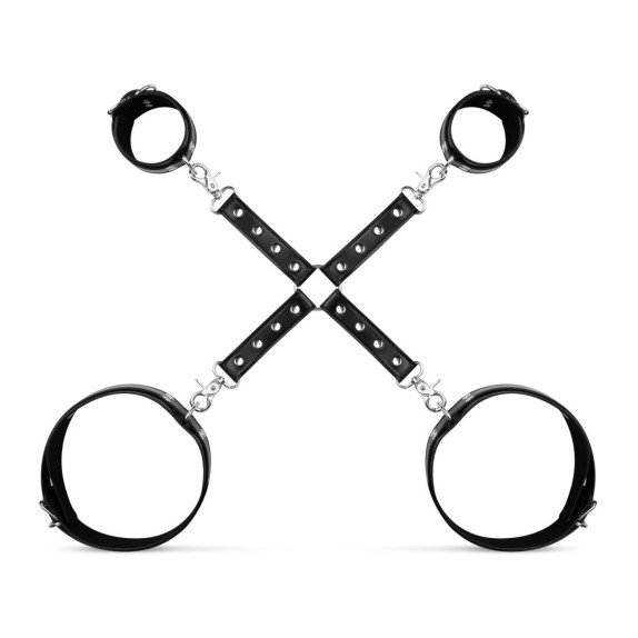COSTRITTIVO BDSM CON MANETTE PER POLSI E COSCE CON HOGTIE