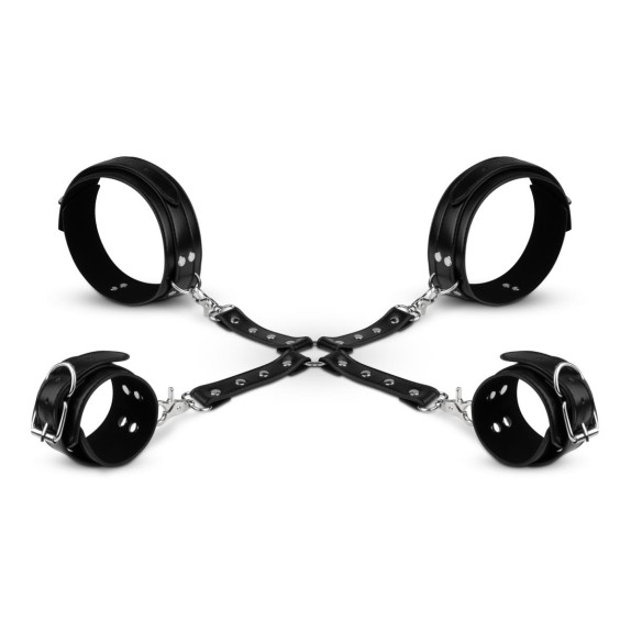 COSTRITTIVO BDSM CON MANETTE PER POLSI E COSCE CON HOGTIE