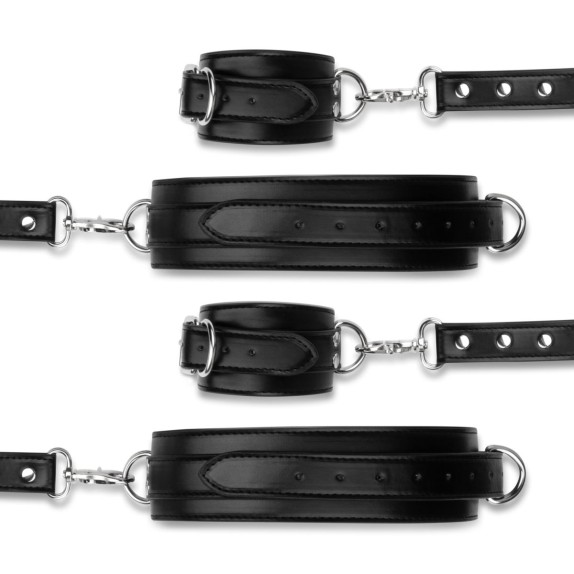 COSTRITTIVO BDSM CON MANETTE PER POLSI E COSCE CON HOGTIE