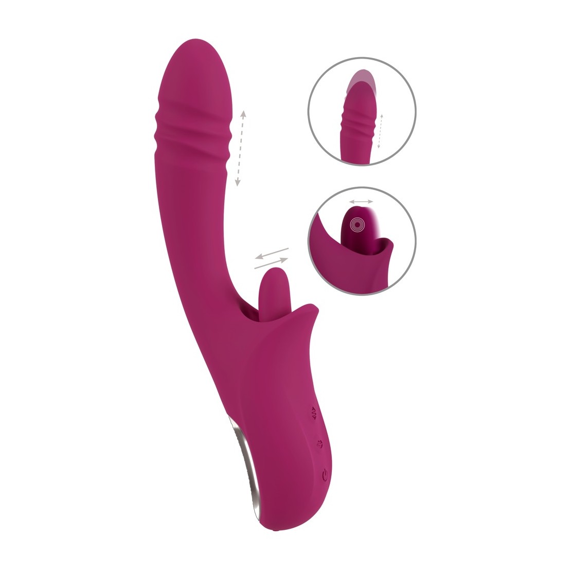 RABBIT SEX TOY CON MOVIMENTO SU E GIÙ & LECCA...