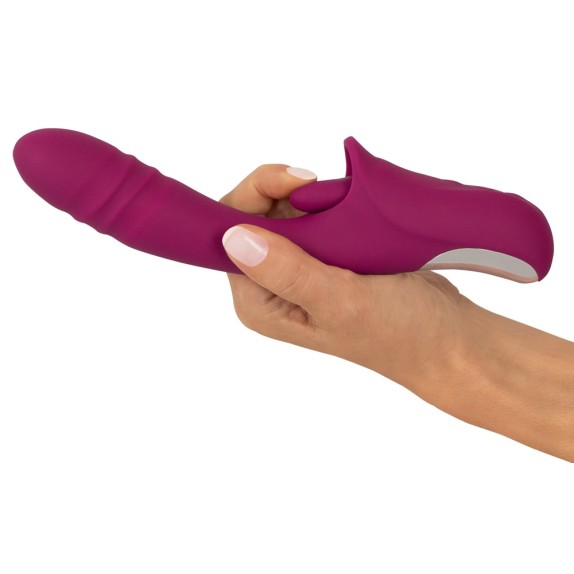 RABBIT SEX TOY CON MOVIMENTO SU E GIÙ & LECCA CLITORIDE CON VIBRAZIONE
