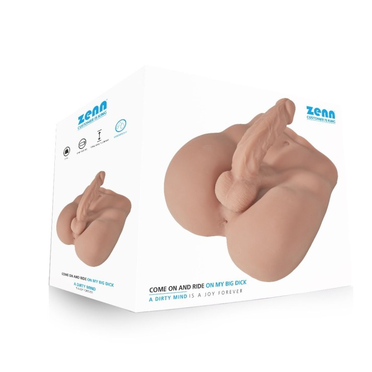 MASTURBATORE PENE DI UOMO 17 CM CON BACINO E ANO PENETRABILE