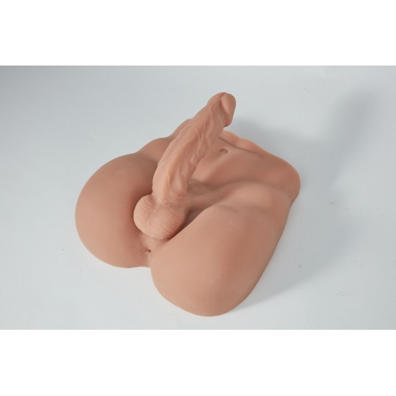 MASTURBATORE PENE DI UOMO 17 CM CON BACINO E ANO PENETRABILE