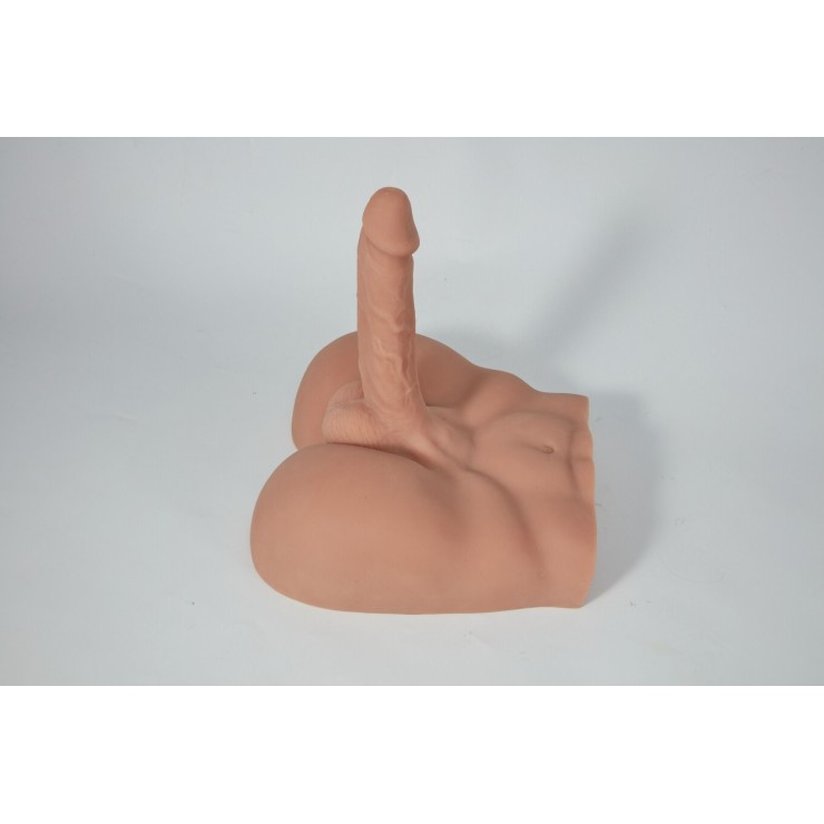 MASTURBATORE PENE DI UOMO 17 CM CON BACINO E ANO PENETRABILE 2