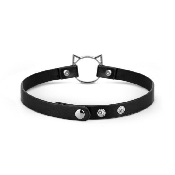 COLLARINO SEXY KITTY CHOCKER CON ANELLO CON ORECCHIE DI GATTO BEDROOM FANTASIES