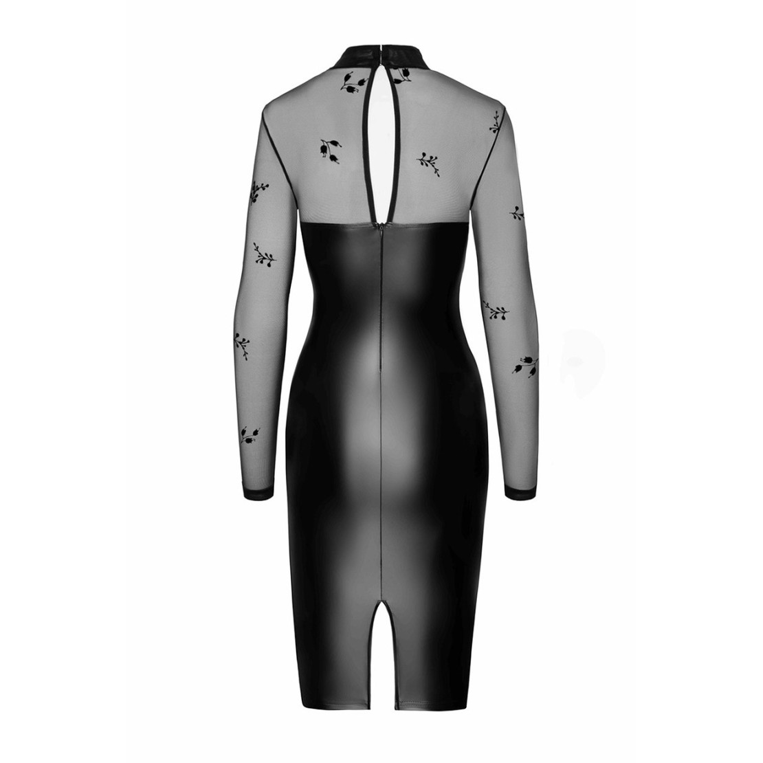 ABITO LUNGO SEXY PER DONNA IN SPANDEX LUCIDO E...