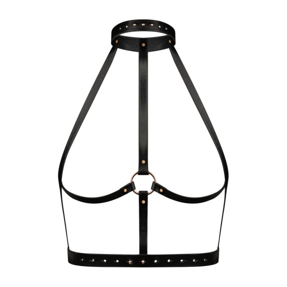HARNESS SEXY PER DONNA A COLLARINO IN ECOPELLE REGOLABILE ROSY GOLD