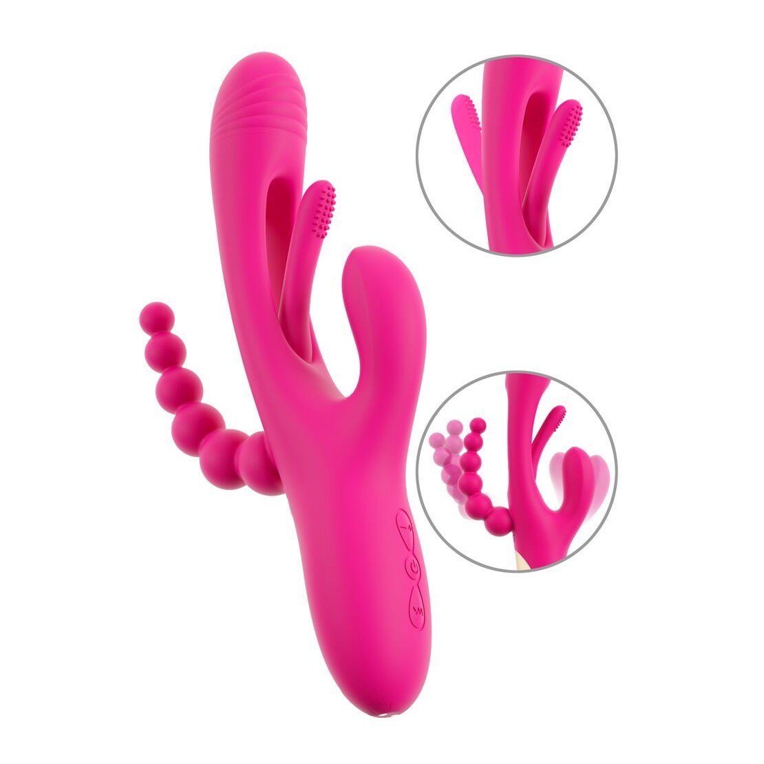 SEX TOY 3IN1 PER DONNA LINGUA INTERNA CON...