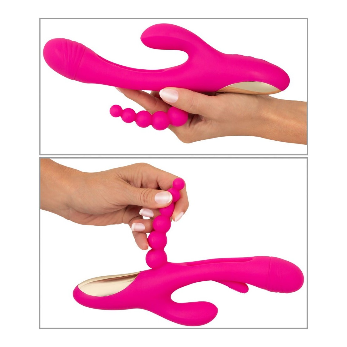 SEX TOY 3IN1 PER DONNA LINGUA INTERNA CON...