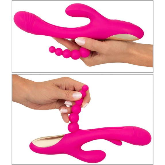 copy of SEX TOY 3IN1 PER DONNA LINGUA INTERNA CON VIBRAZIONE SU CLITORIDE E PALLINE ANALI SMILE