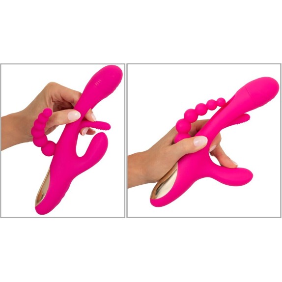 copy of SEX TOY 3IN1 PER DONNA LINGUA INTERNA CON VIBRAZIONE SU CLITORIDE E PALLINE ANALI SMILE