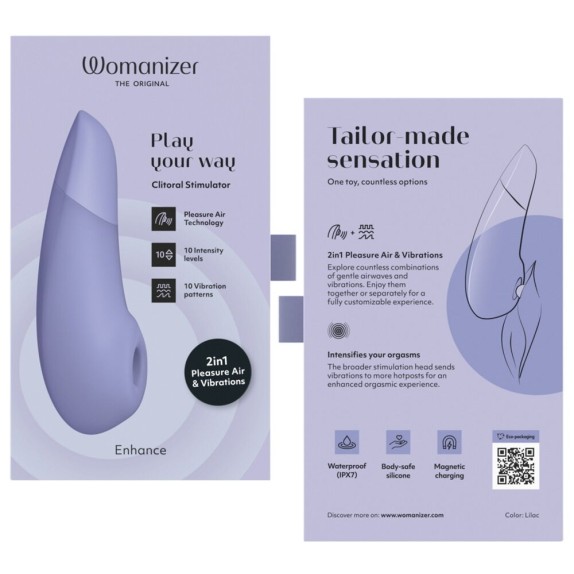 copy of WOMANIZER ENHANCE STIMOLATORE CLITORIDEO PER DONNA CHE ASPIRA-VIBRA