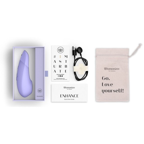 WOMANIZER ENHANCE STIMOLATORE CLITORIDEO PER DONNA CHE ASPIRA-VIBRA